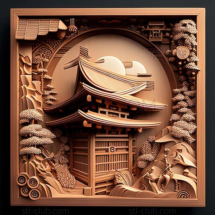 3D model Kitanagoya in Japan (STL)